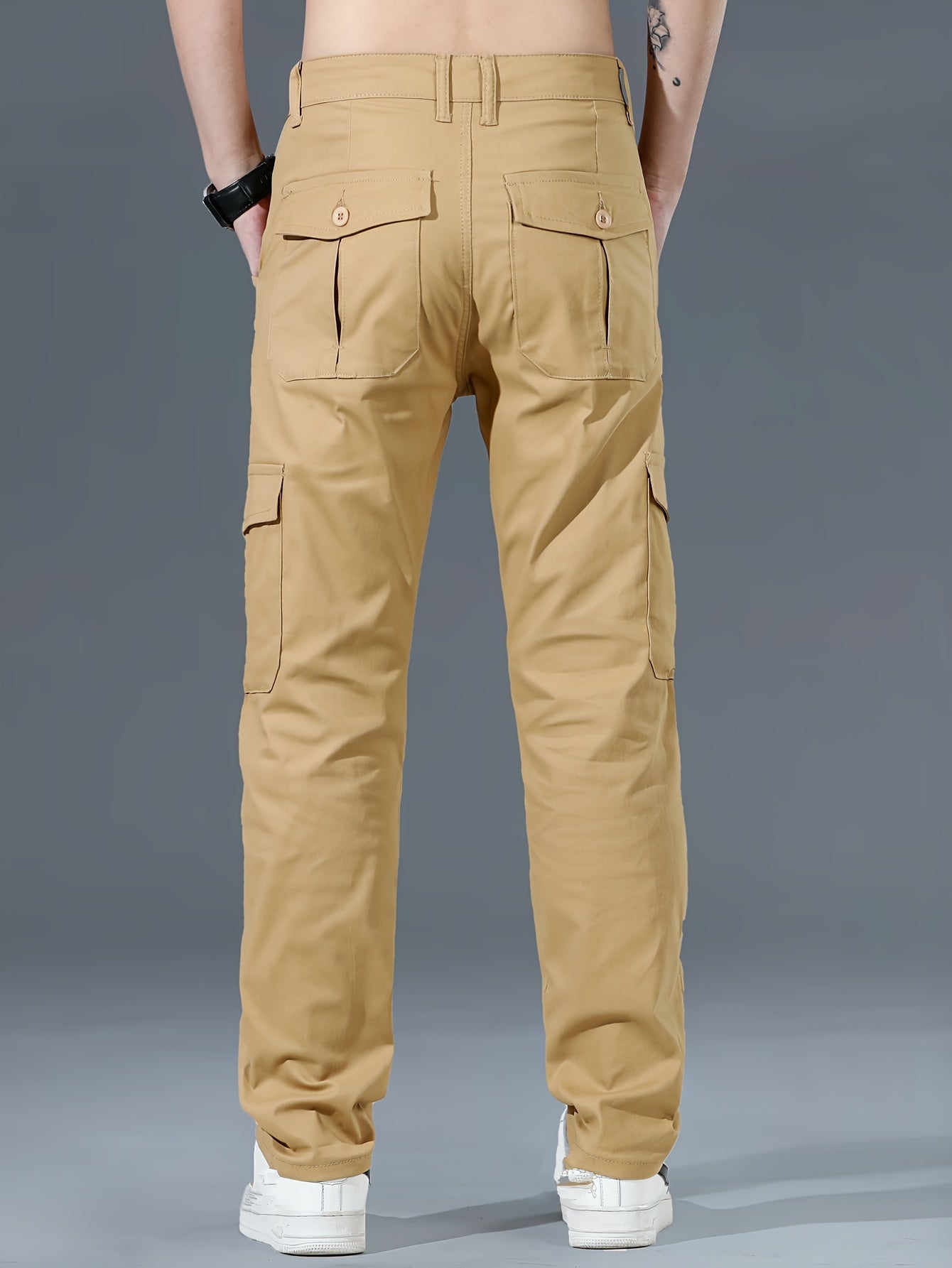 Menss Solid Color Cargo Trouser | Regular Fit