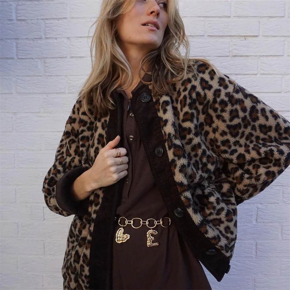 Stylish Women's Leopard Print Jacket | Autumn
