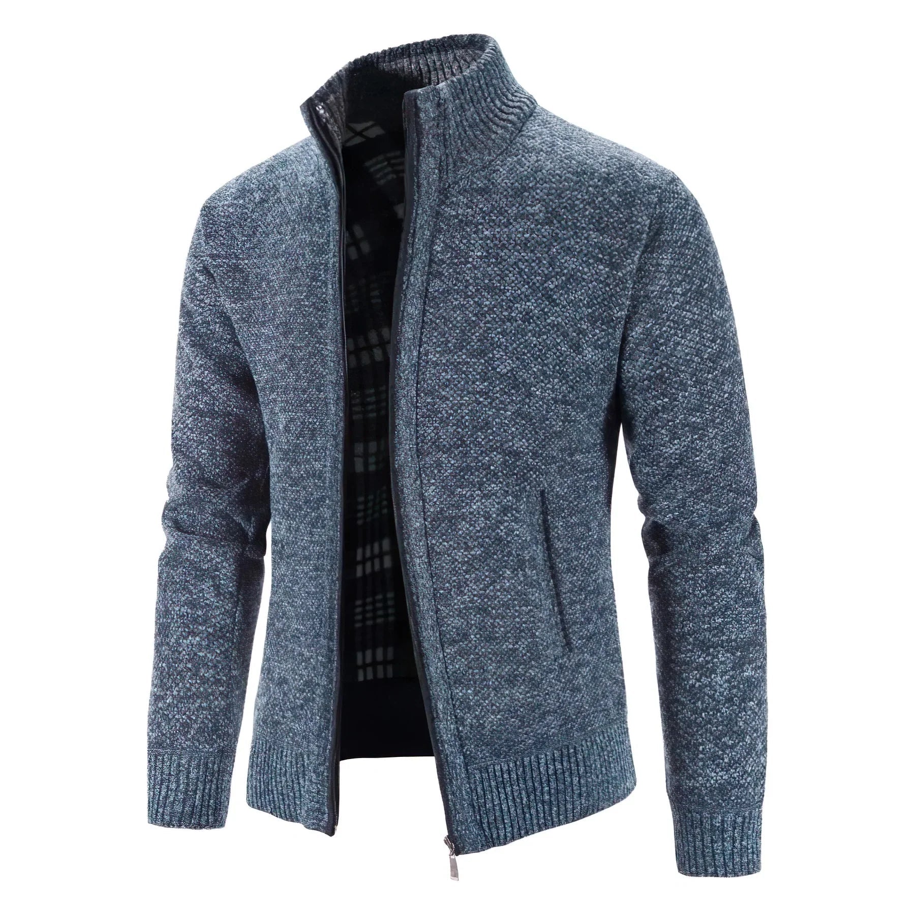Mens Zip-Up Cardigan | Modern