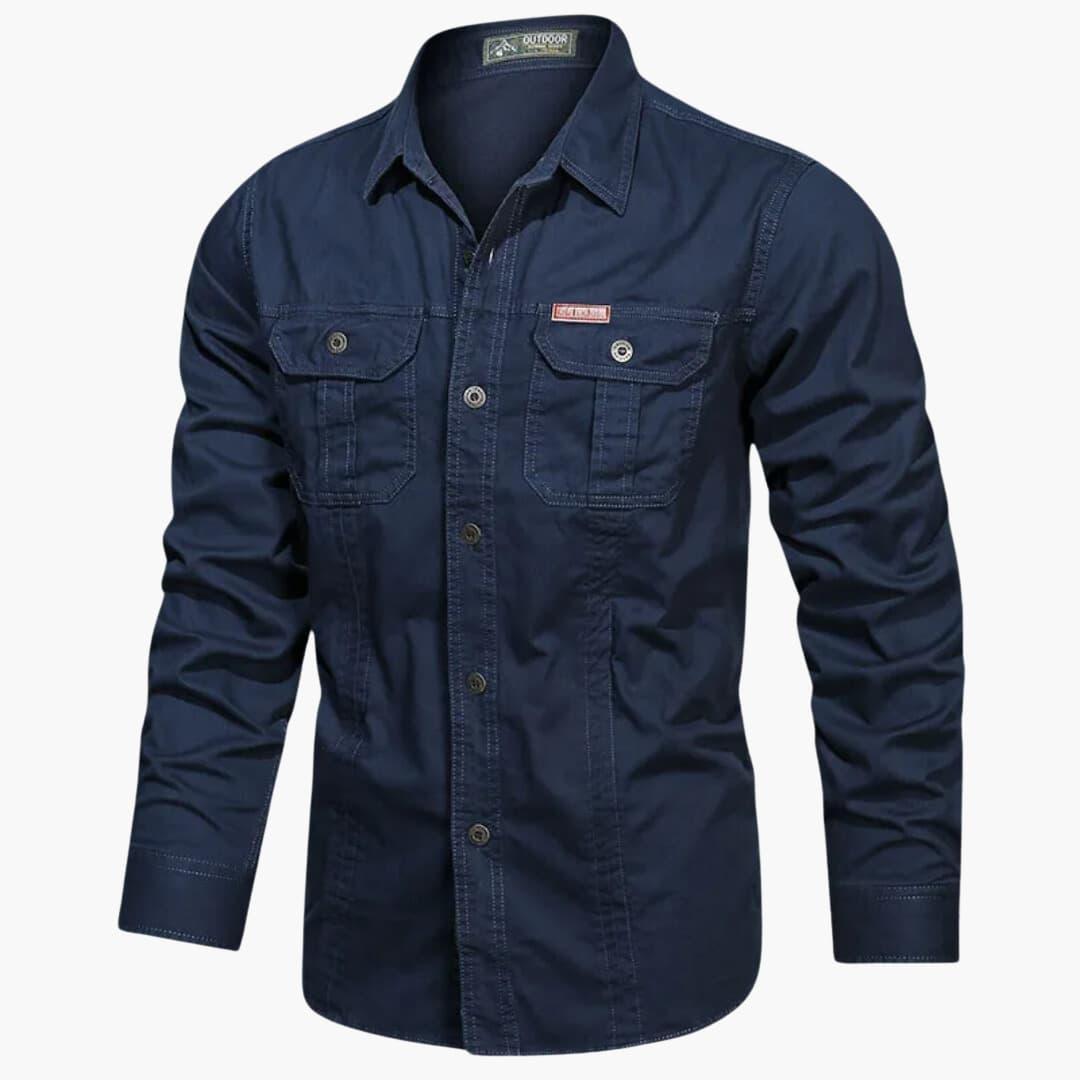 Men’s Classic Cargo Shirt | Long Sleeve Outdoor Style