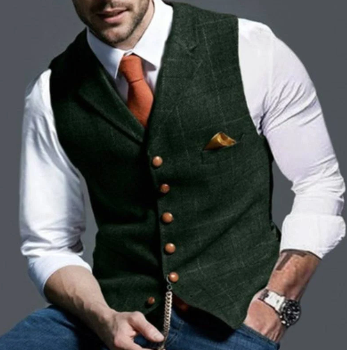Gilet Élégant et Polyvalent Pour Hommes | Stylé et Confortable