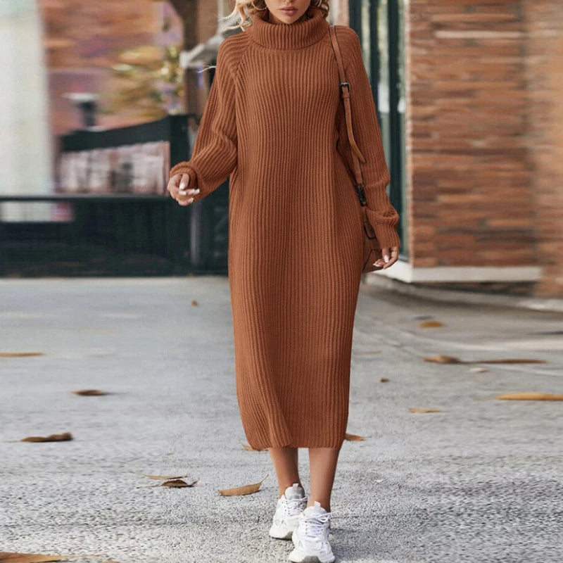 Women’s Knitted Jumper Dress | Midi Length