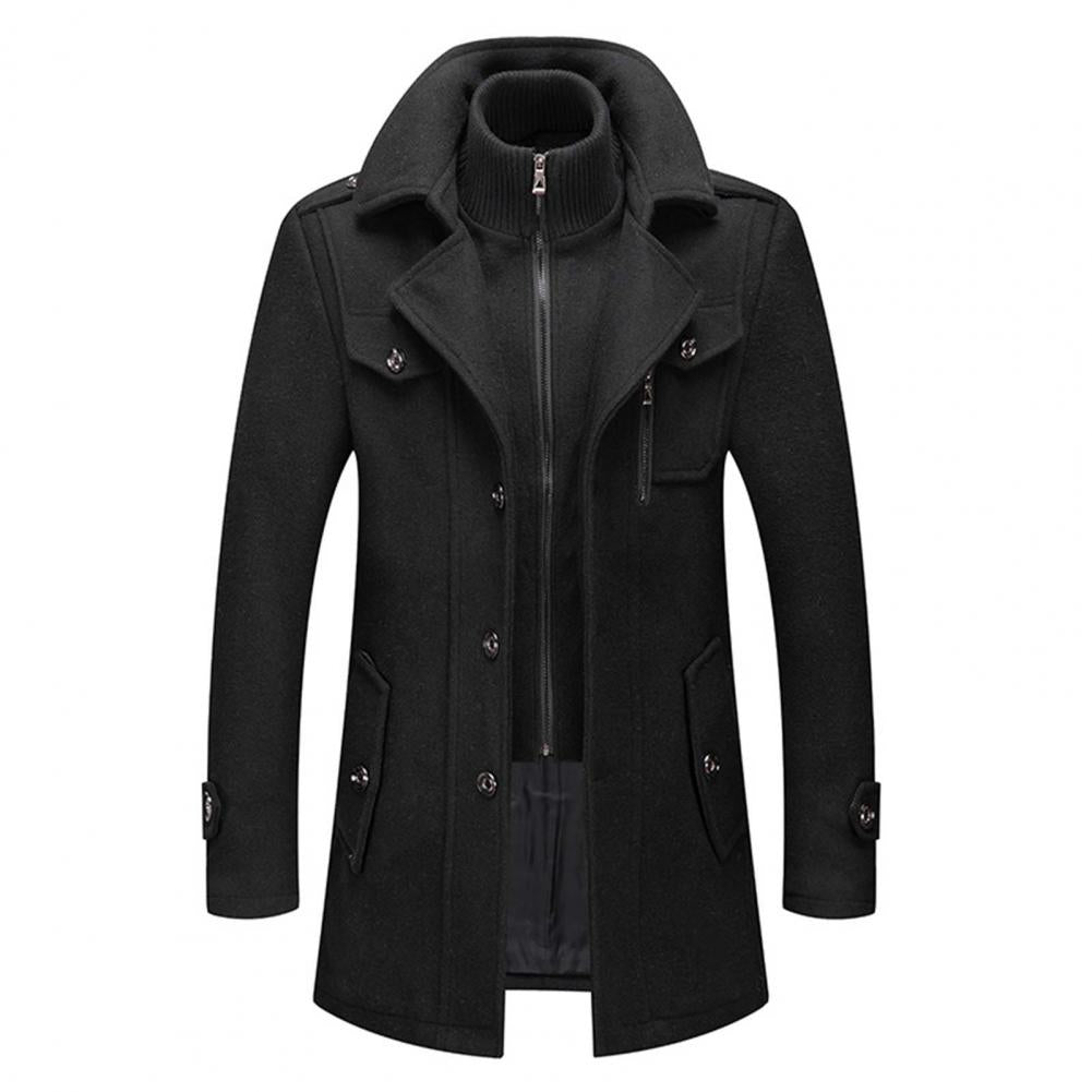 Manteau D'hiver Elégant Pour Homme En Deux Pièces | Chaud