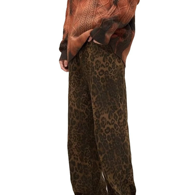 Womens Stylish Leopard Print Trousers | Trendy