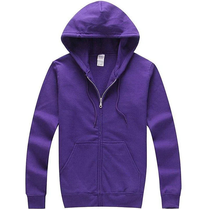 Men’s Casual Zip Up Hooded Sweatshirt