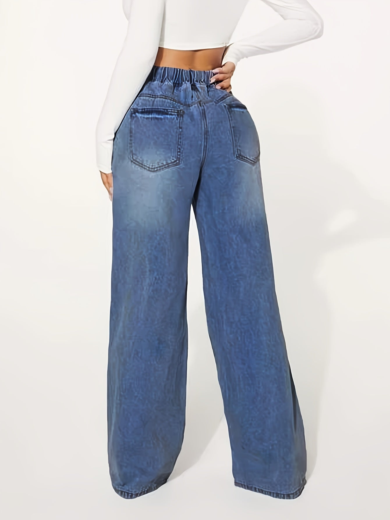 Womens Wide Leg Trousers | Loose Fit Jeans