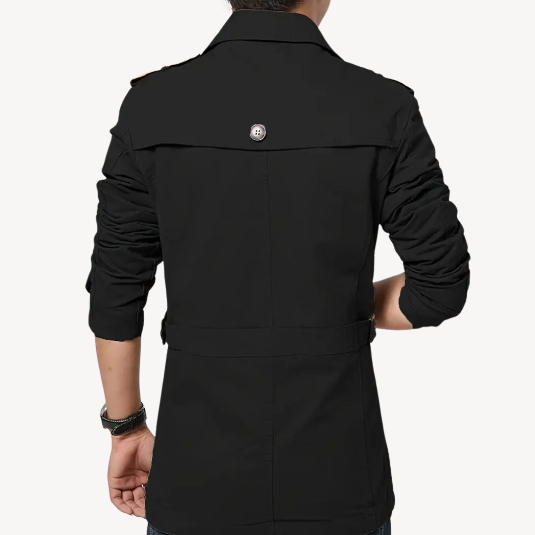 Men’s Tailored Trench Coat | Double-Breasted Design