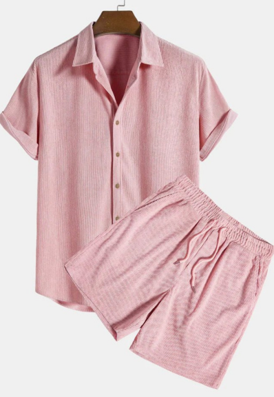 Ensemble pour hommes | Chemise à manches courtes et short