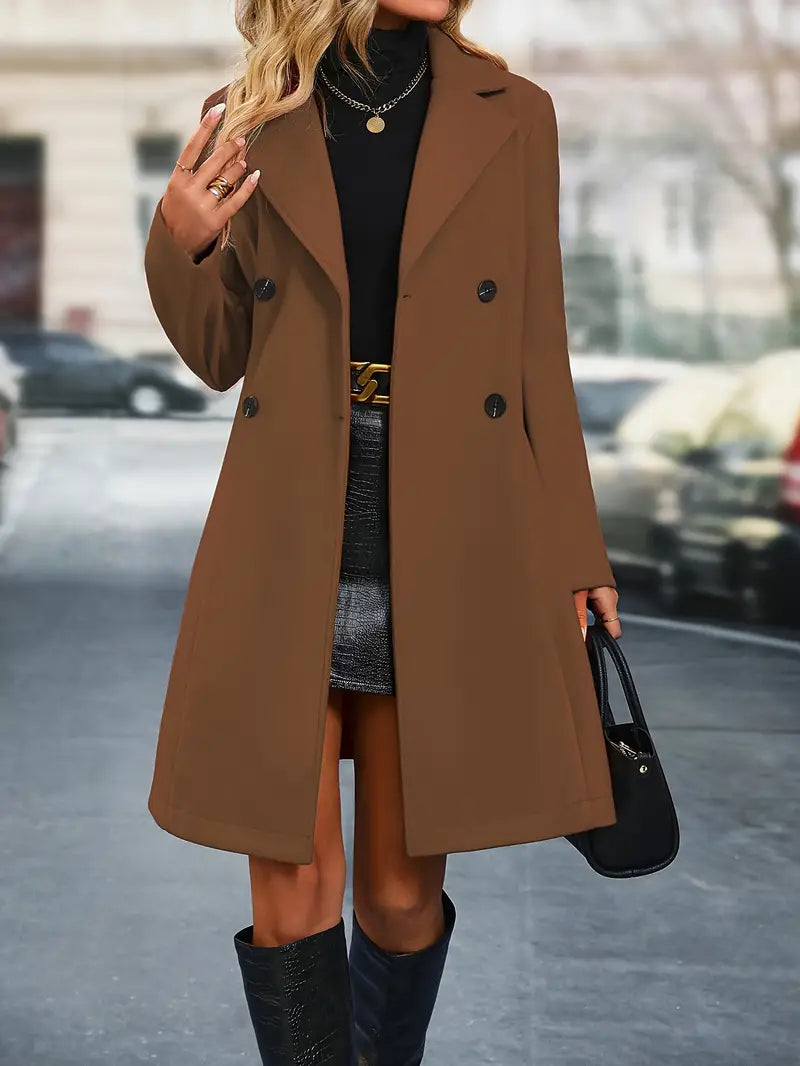 Women's Double-Breasted Trench Coat | Modern Style