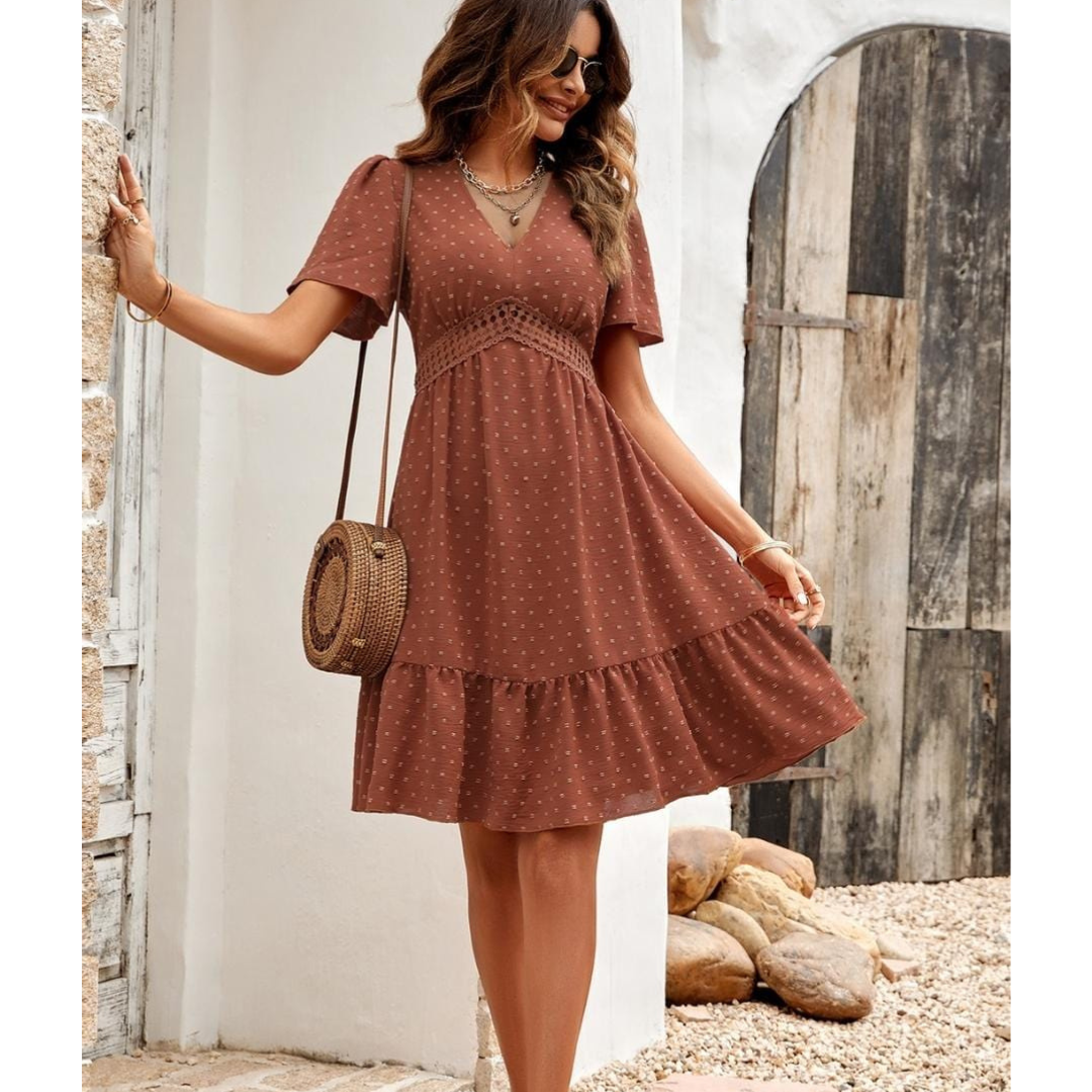 Robe de Mariage Bohémienne pour Femme | Midi