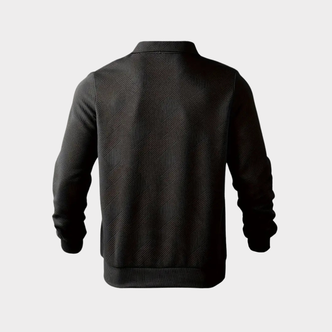 Men’s Vintage Style Sweater | Quarter Zip Design