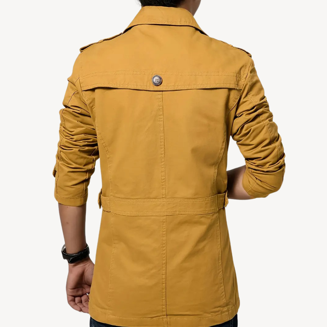 Men’s Tailored Trench Coat | Double-Breasted Design