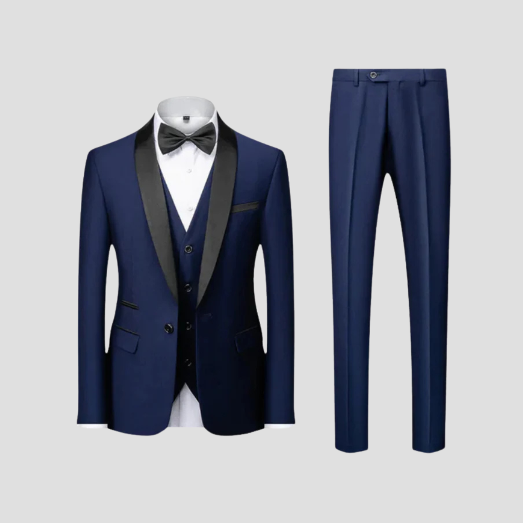 Men’s Classic Tailored Three-Piece Suit | Formal