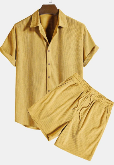 Ensemble pour hommes | Chemise à manches courtes et short