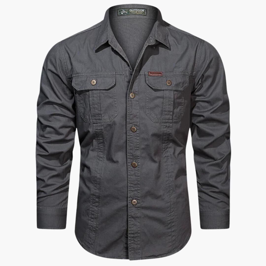 Men’s Classic Cargo Shirt | Long Sleeve Outdoor Style