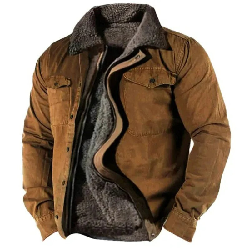 Men’s Structured Zip Jacket | Stand-Collar Style