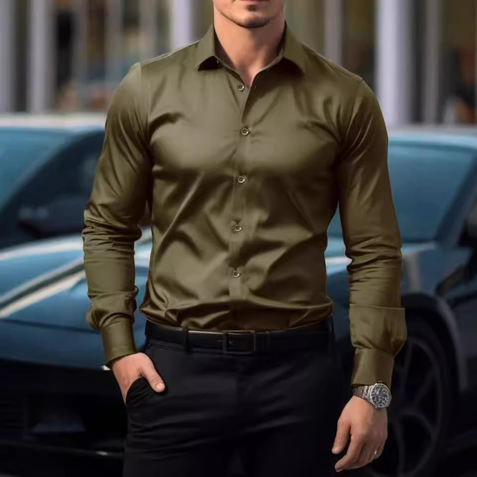 Men’s Formal Office Shirt | Long-Sleeve Style