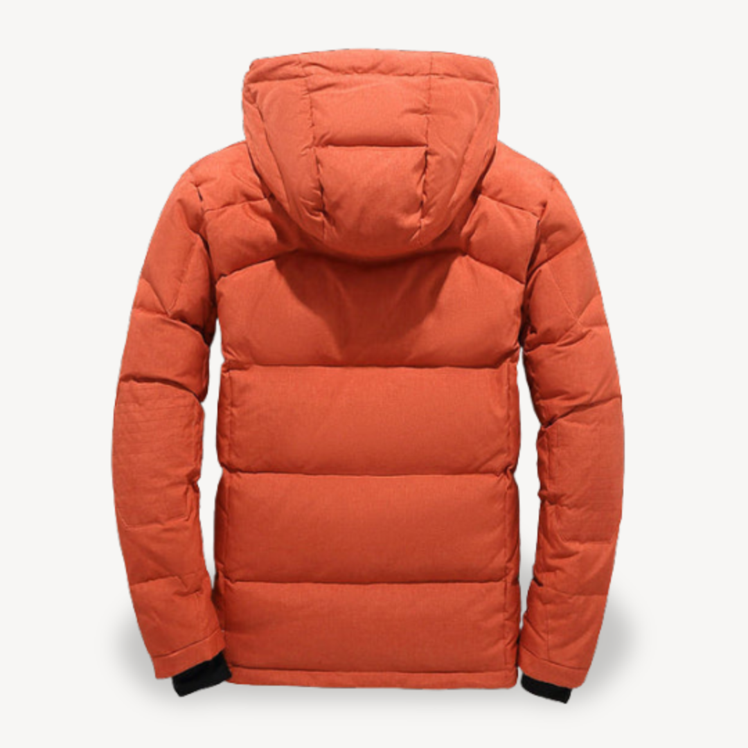 Men’s Stylish Puffer Jacket with Hood | Modern Accent