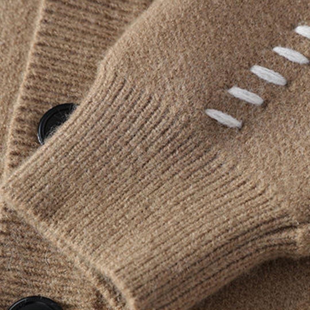 Men’s Stylish Casual Sweater | Button-Up Design