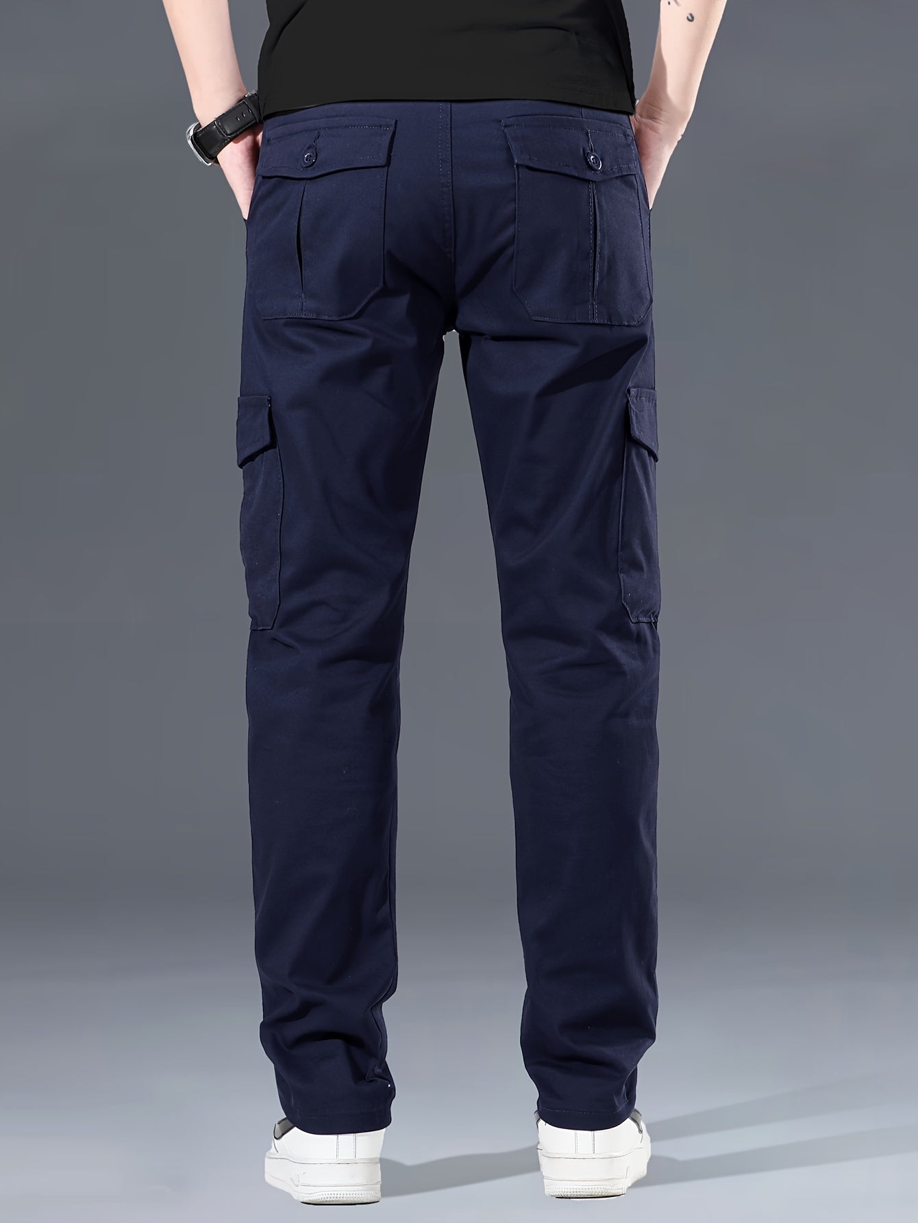 Menss Solid Color Cargo Trouser | Regular Fit