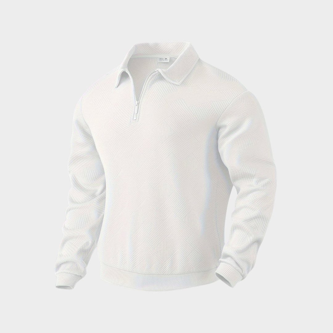 Men’s Vintage Style Sweater | Quarter Zip Design