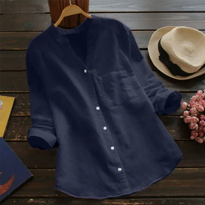 Women’s Casual Button-Up Shirt | Long Sleeve