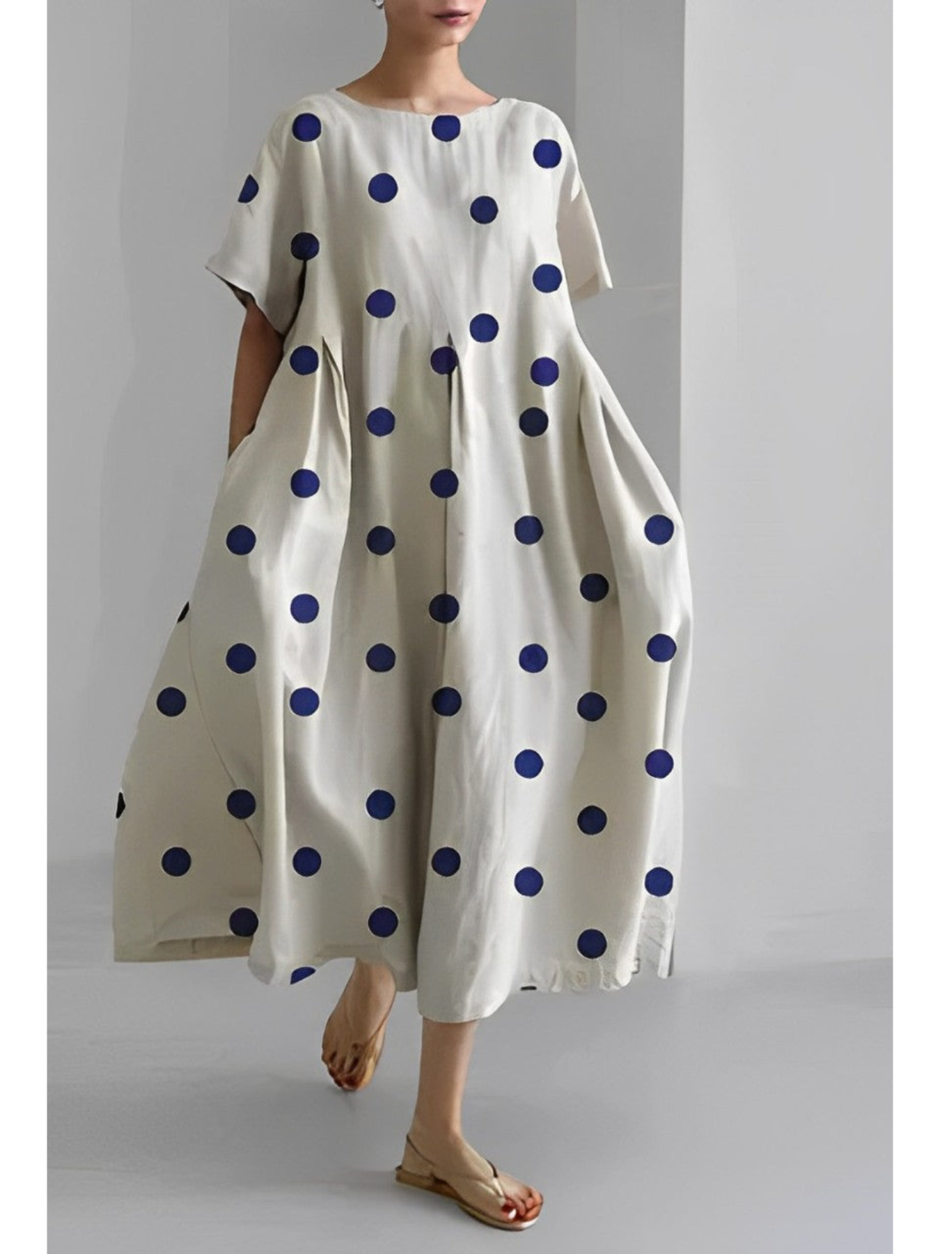 Robe Midi Imprimée pour Femmes | Élégante