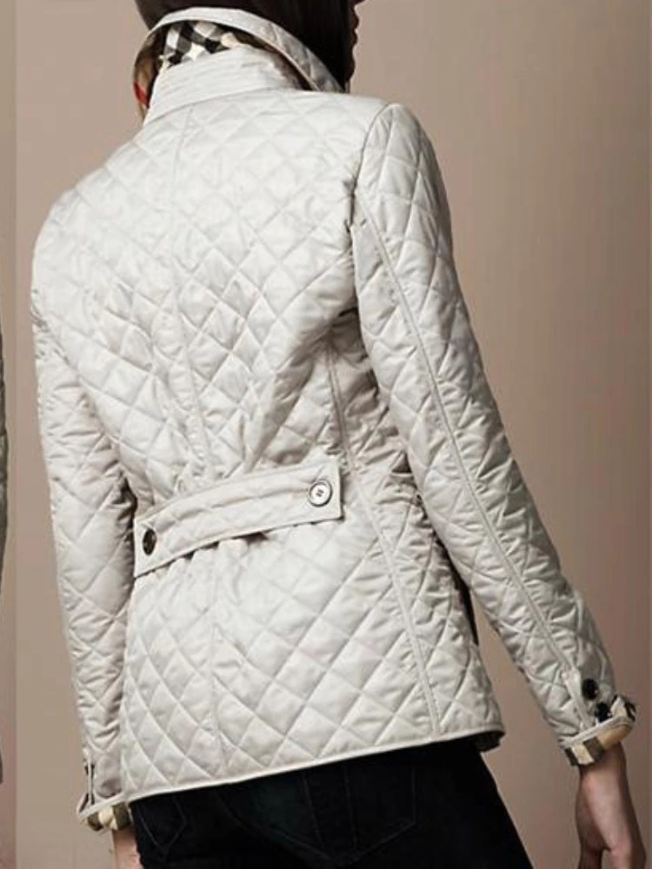 Women’s Quilted Jacket | Turned-Down Collar