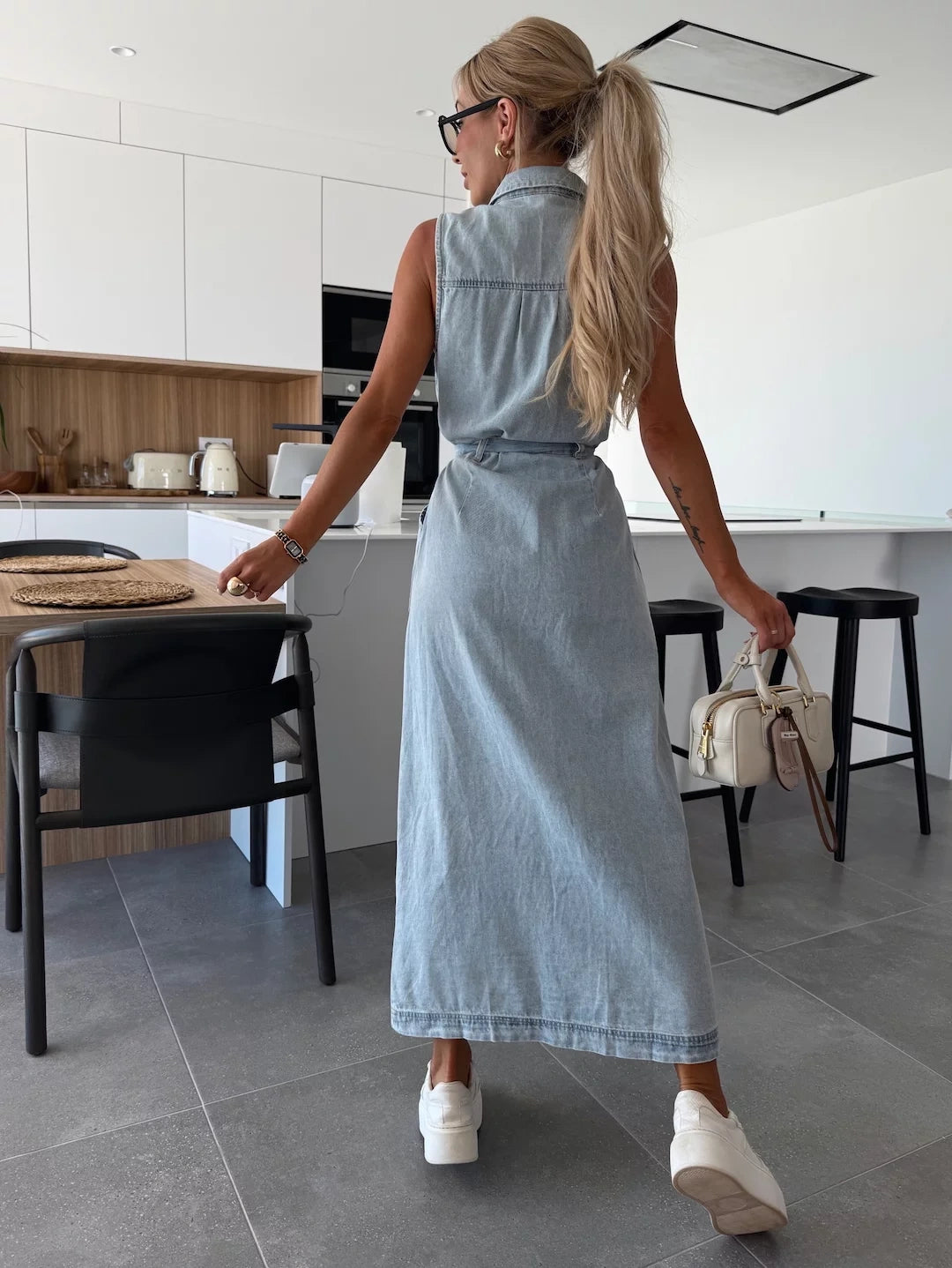 Women’s Stylish Denim Dress | Maxi