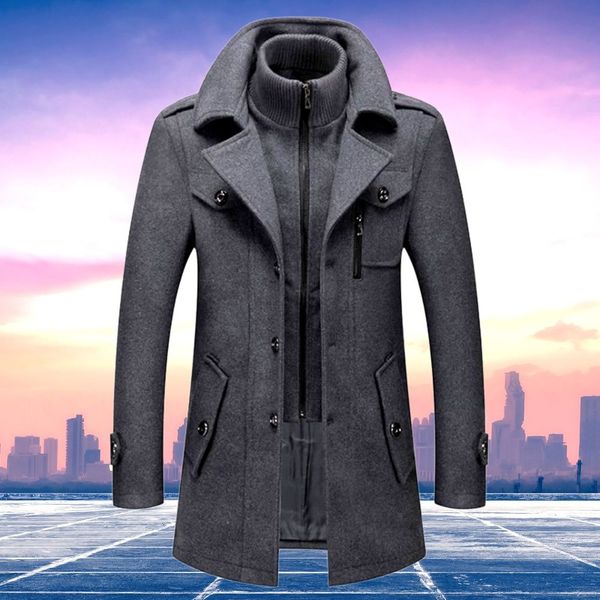 Manteau D'hiver Elégant Pour Homme En Deux Pièces | Chaud