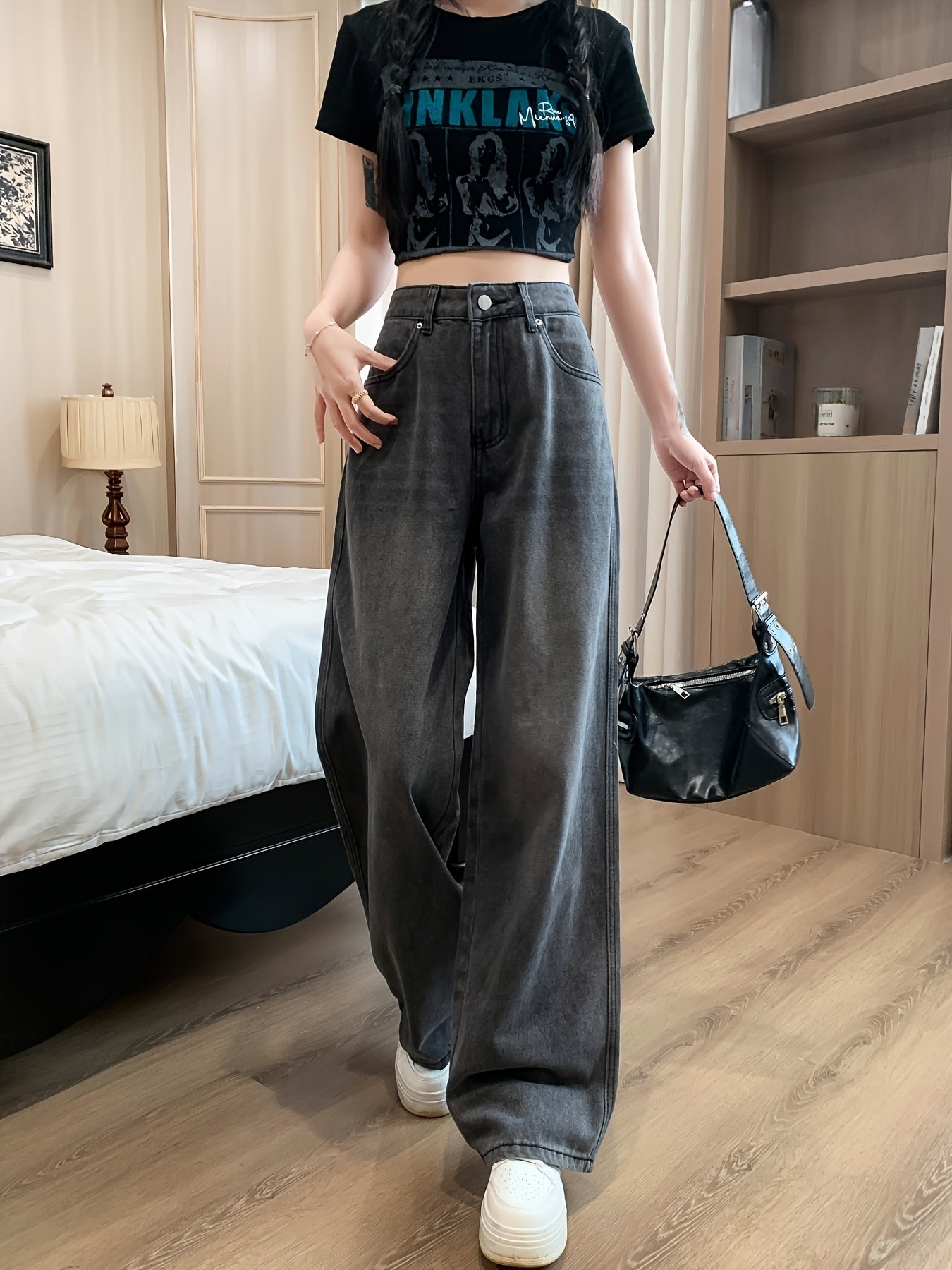 Womens Wide Leg Trouser | Vintage Jeans
