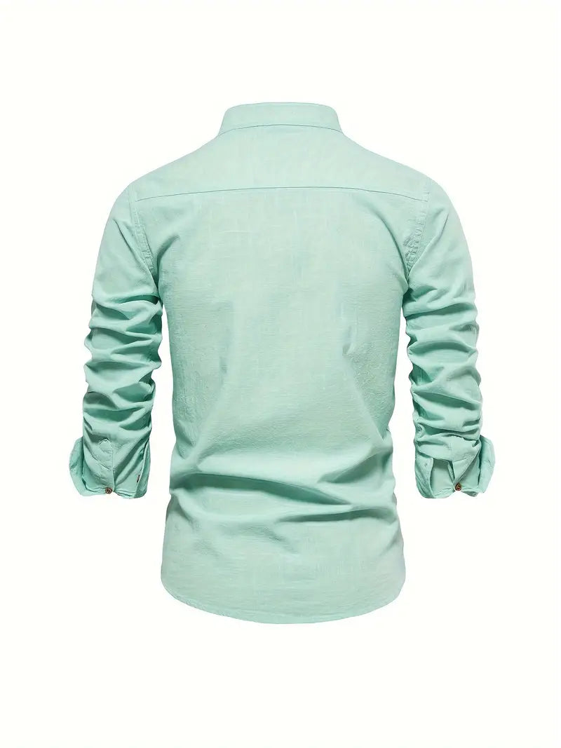 Men’s Buttoned Shirt | Long-Sleeve Design