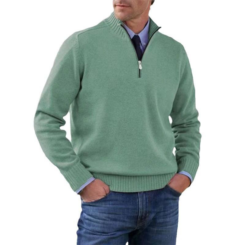 Men’s Casual Half-Zip Sweater| Stylish