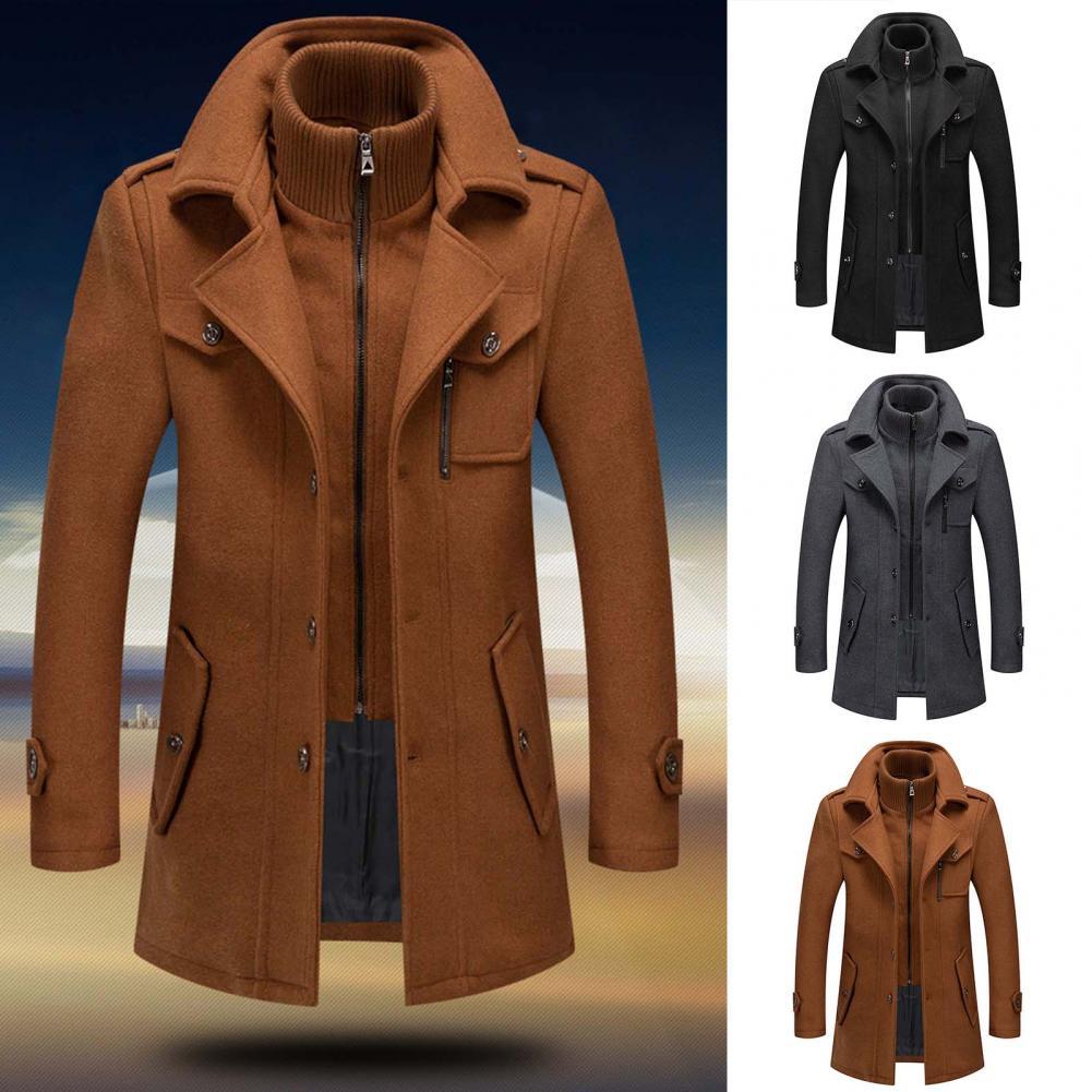 Manteau D'hiver Elégant Pour Homme En Deux Pièces | Chaud
