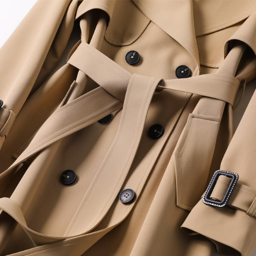 Manteau Trench Classique A Double Bouton Pour Femme | Vêtement Indémodable