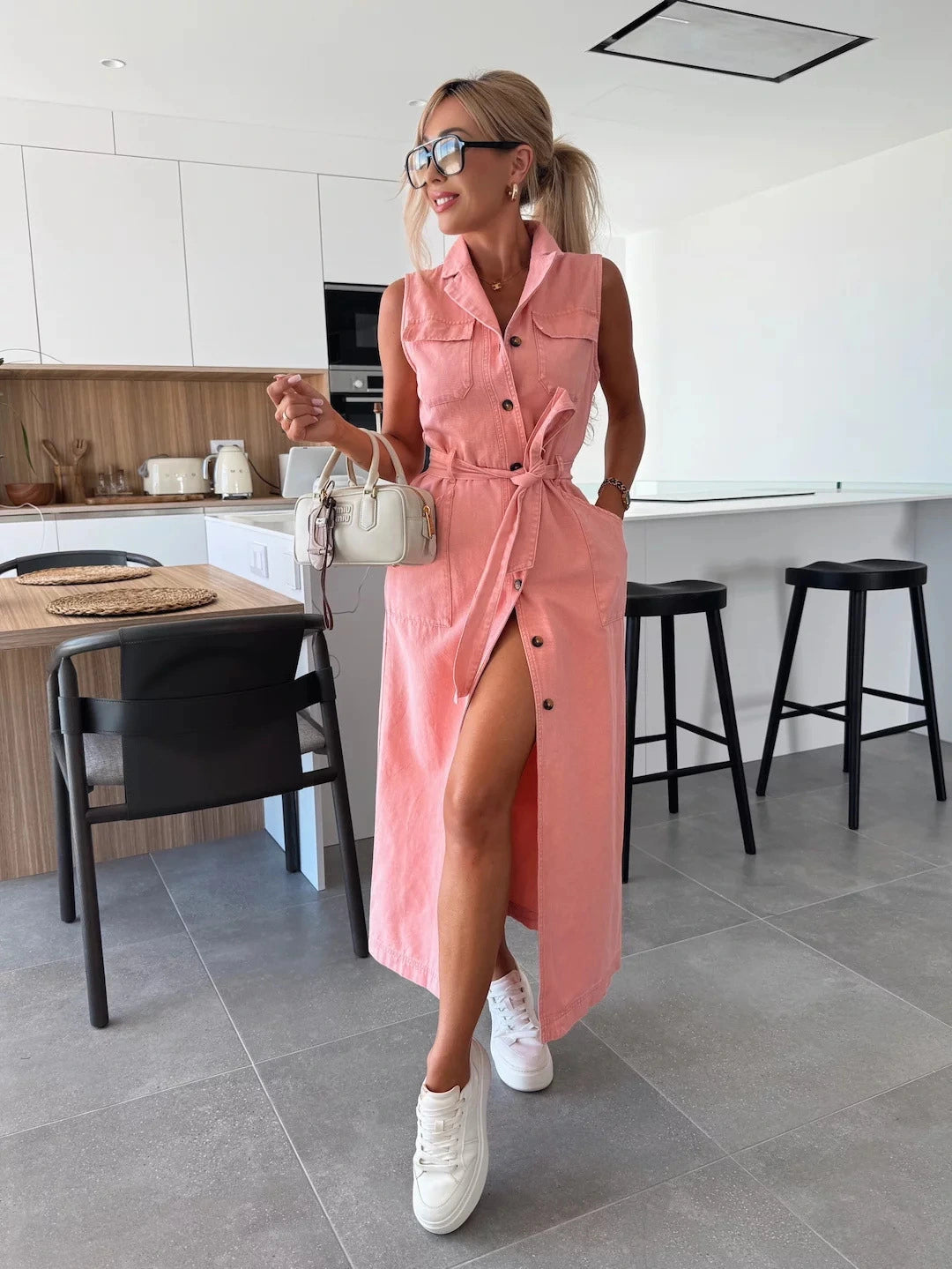 Women’s Stylish Denim Dress | Maxi