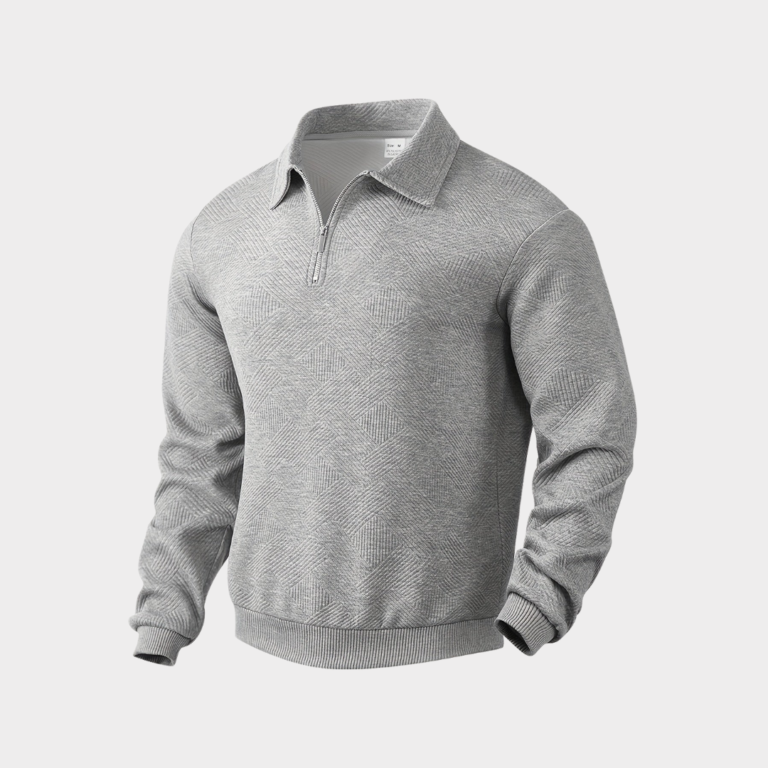 Men’s Vintage Style Sweater | Quarter Zip Design