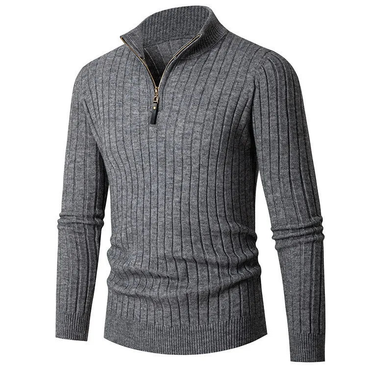 Men’s Stylish Half Zip Sweater | Winter Wardrobe