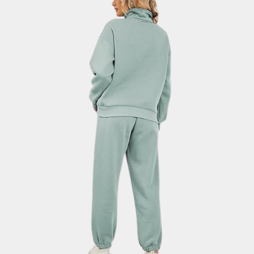 Women’s Oversized Jogging Set | Half-Zip Style