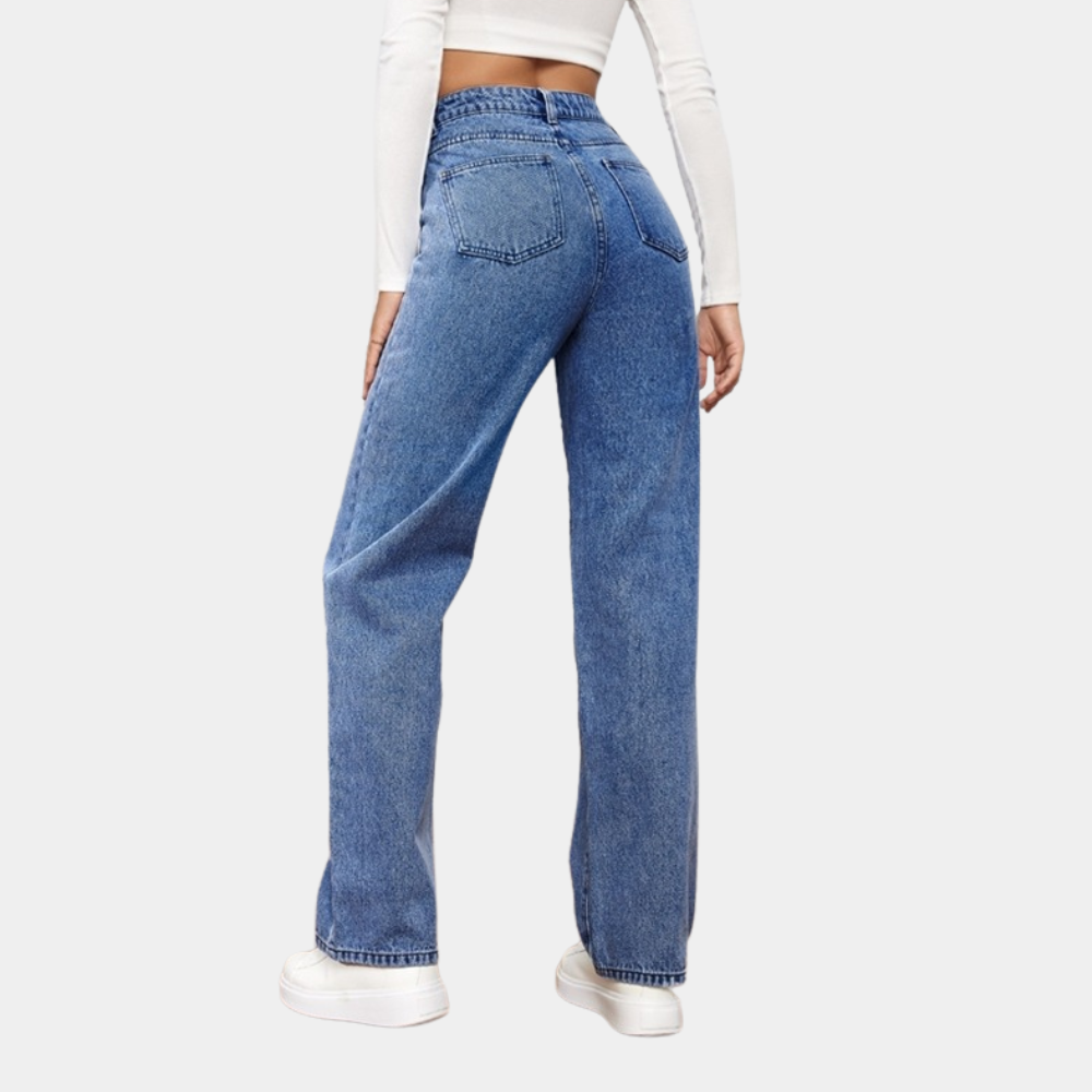 Women’s Classic High-Waist Jeans | Straight Leg