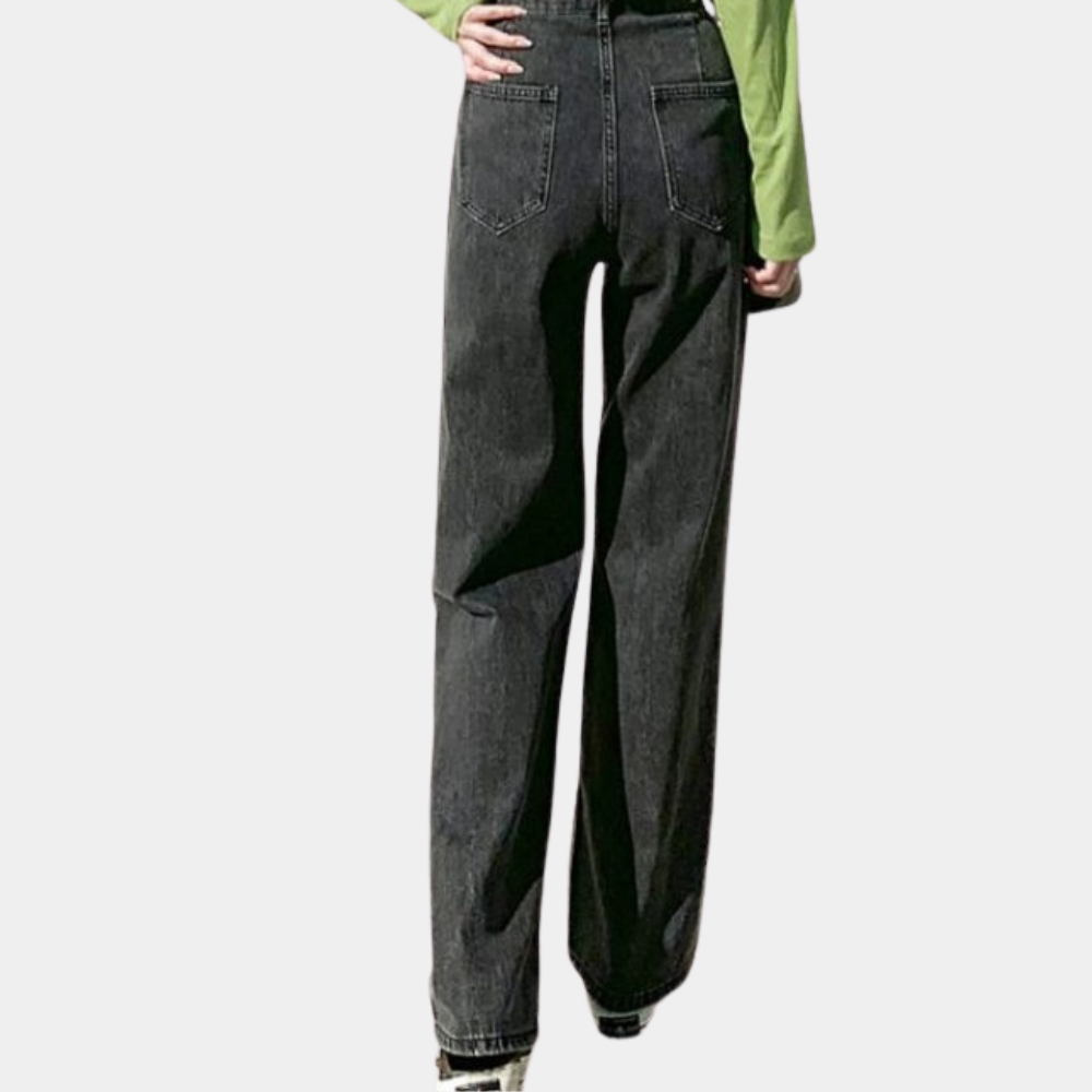 Women’s Cozy Wide-Leg Jeans | Winter jeans