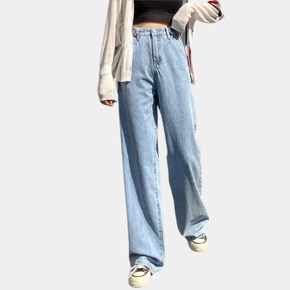 Women’s Cozy Wide-Leg Jeans | Winter jeans