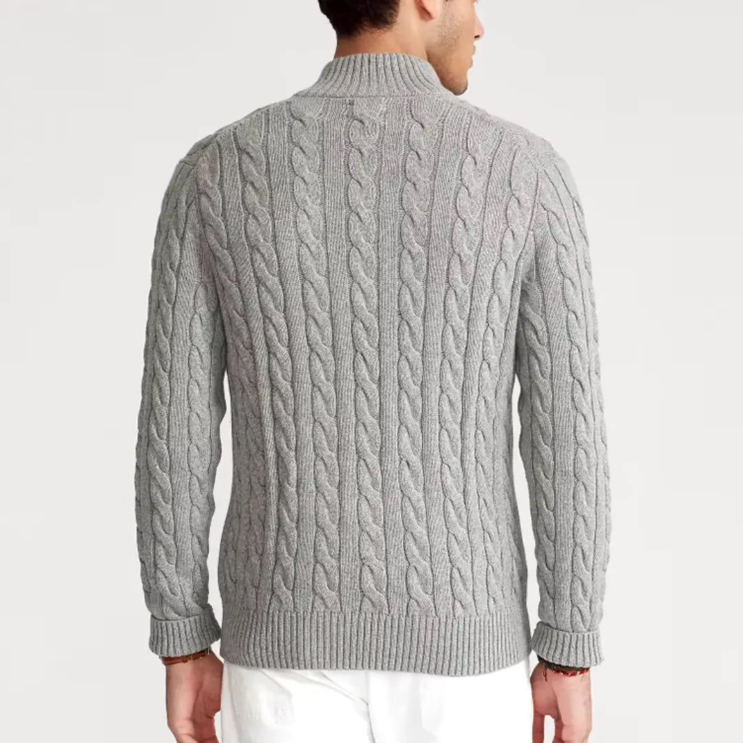 Men’s Old Money Half Zip Sweater | Winter Long Sleeve