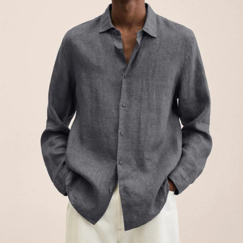 Chemise Slim Décontractée Homme | Respirante & Polyvalente