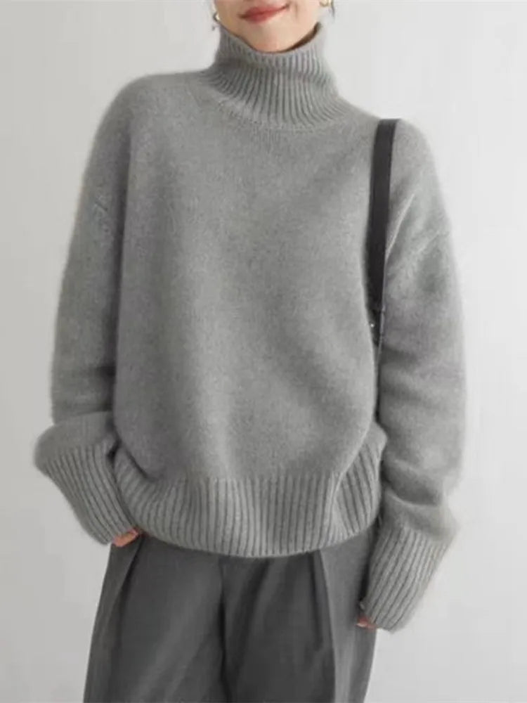 Women’s Turtleneck Sweater | Classic Roll Neck