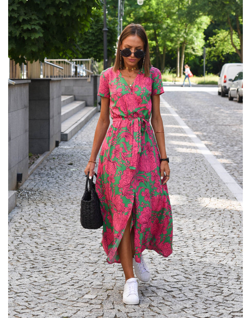 Denise – Robe Longue Fleurie
