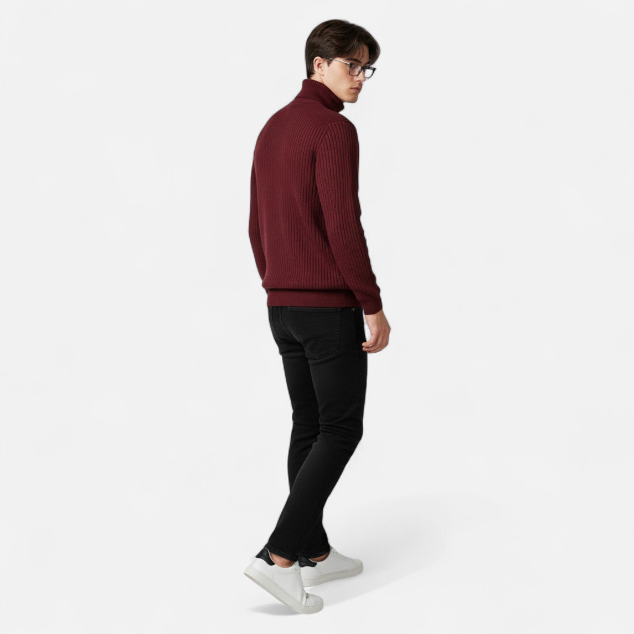 Men’s Knitted Turtleneck Pullover | Regular Fit