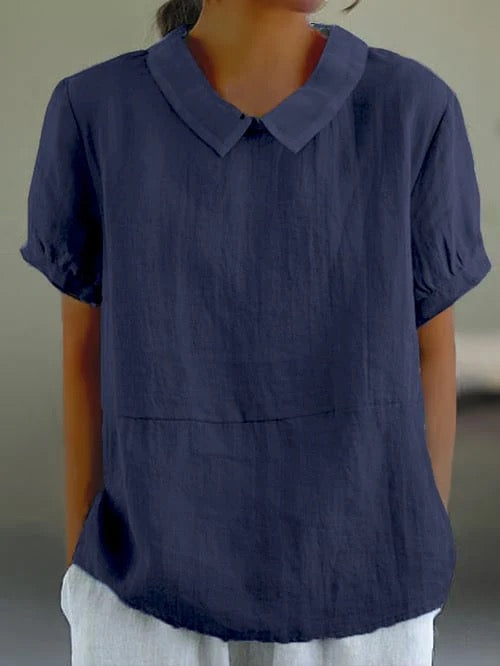 Women’s Short-Sleeve Collared Blouse