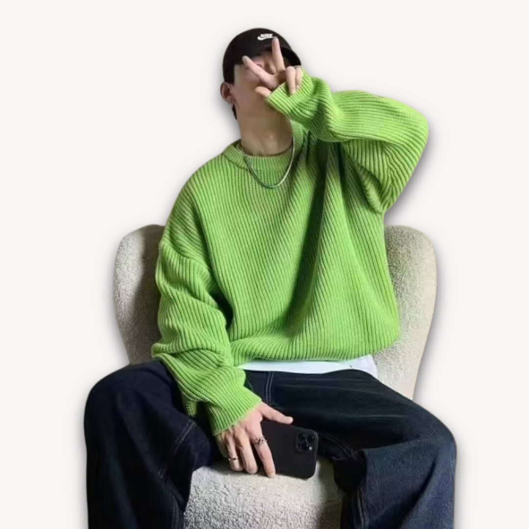 Men’s Casual Oversized Sweater | Cozy Winter Wear