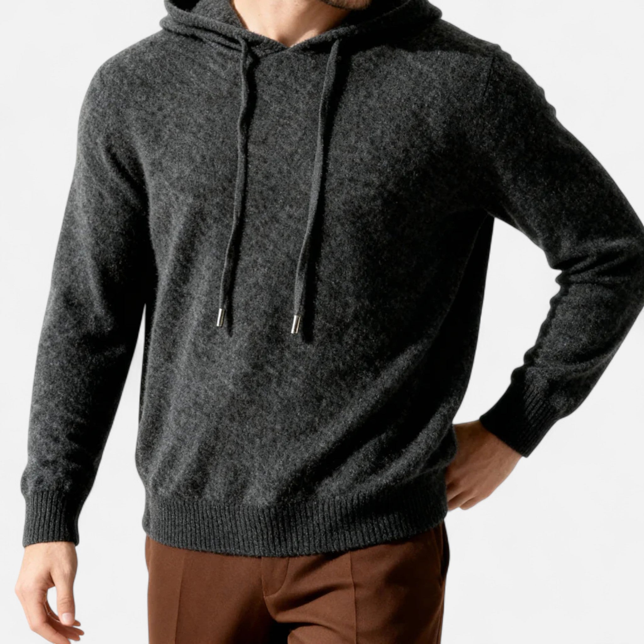 Men’s Knitted Hoodie | Minimalist Design